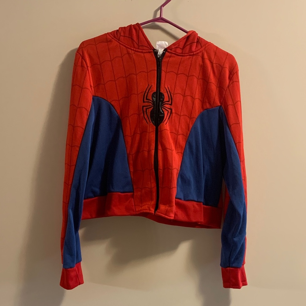 Marvel Spider-Man Hoodie sweater New no tags adult OS. Halloween Fall